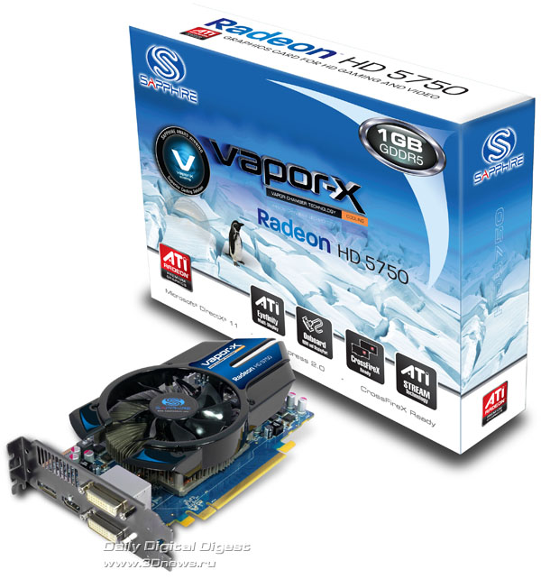 Официально о Sapphire Radeon HD 5750 Vapor-X