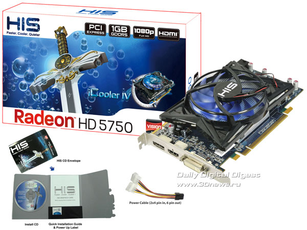 HIS Radeon HD 5750 с охлаждением iCooler IV