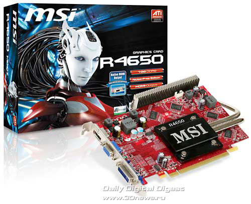 MSI Radeon HD 4650 с пассивным охлаждением