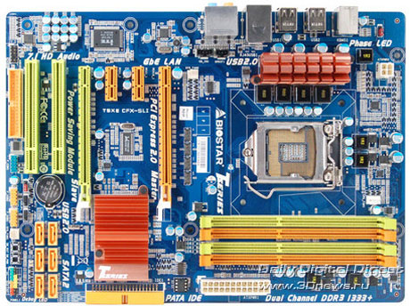 Biostar T5XE CFX-SLI – новое пополнение среди плат T-Series