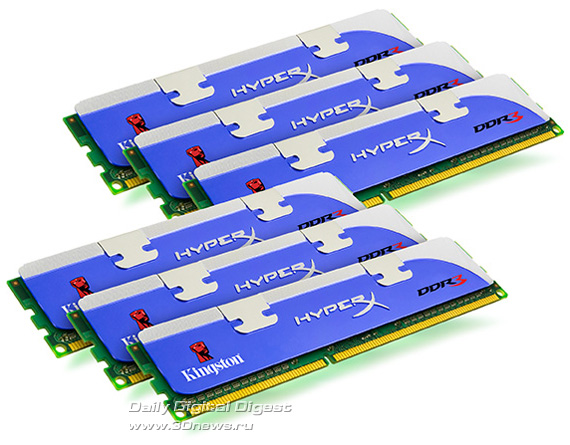 Более доступные 12 Гб памяти Kingston HyperX DDR3-1600