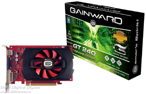 «Золотой» образец GeForce GT 240 от Gainward