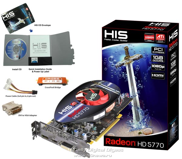 Свежая альтернатива эталону Radeon HD 5770 от HIS