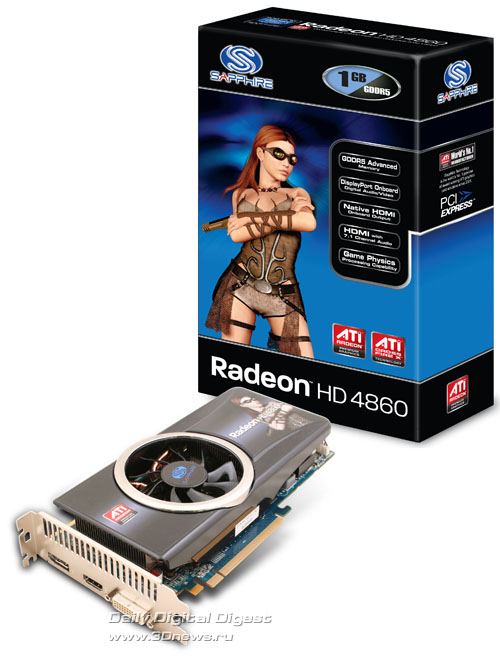 Встречаем ATI Radeon HD 4860 в исполнении Sapphire