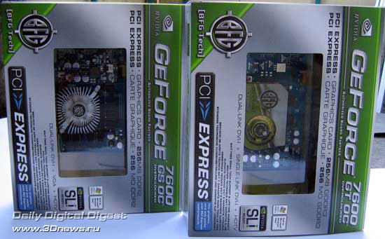 BFG Tech GeForce 7600 G OC Overclocked 256 Mb  GeForce 7600 GS OC Overclocked 256 Mb