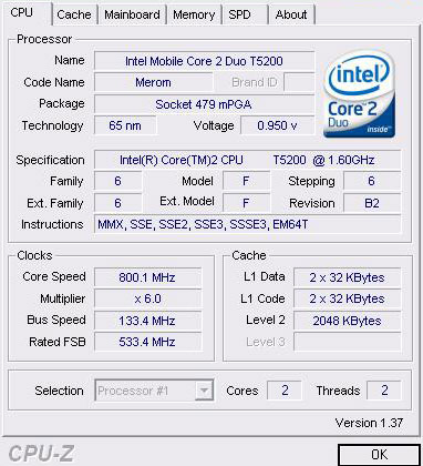 Fujitsu-Siemens AMILO Pi-1505  Core 2 Duo T5200