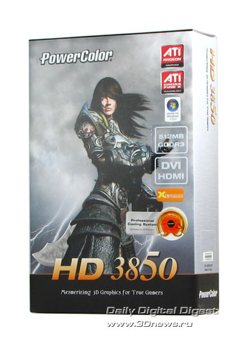 Корбка Radeon HD3850