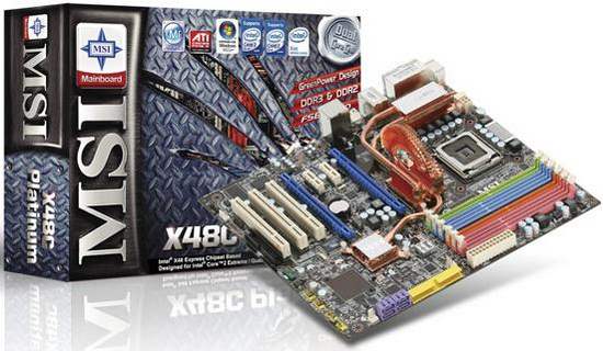 MSI X48C Platinum: Intel X48 с поддержкой DDR2 и DDR3