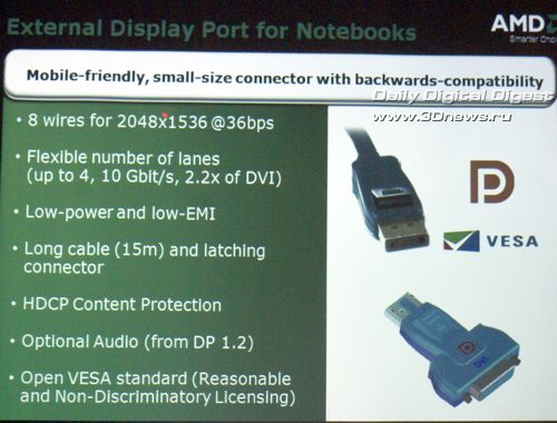 AMD Puma platform - Display Port