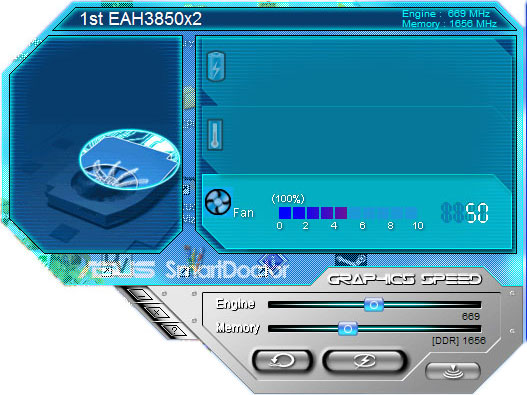 ASUS proprietary utility + ASUS EAH3850 X2