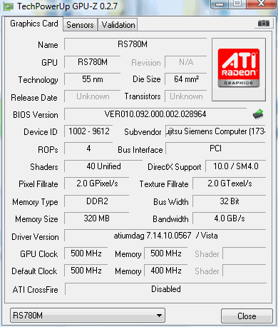 Radeon HD 3200M