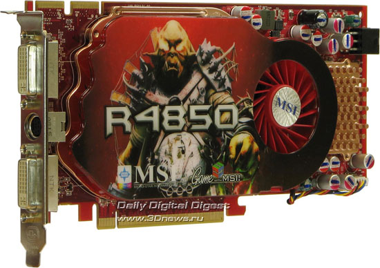 MSI Radeon HD 4850, side view