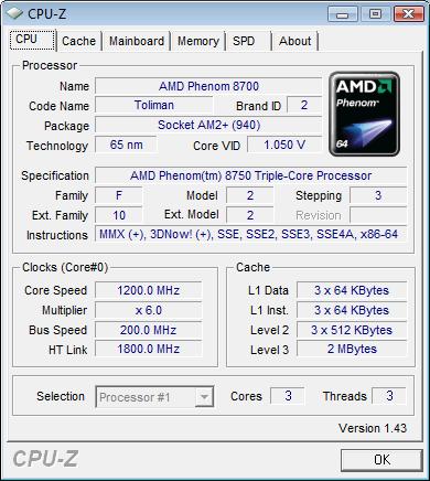 Foxconn A79A-S: nominal frequency