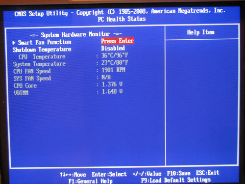 ECS P45T-AD3, system monitoring