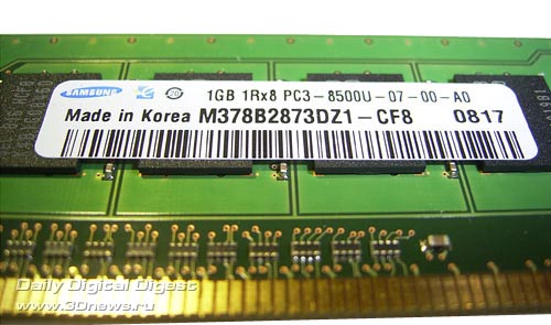 Samsung DDR3, sticker 1