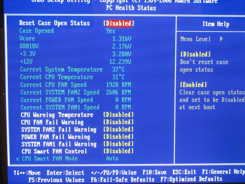 Gigabyte EP45-UD3R, system monitoring