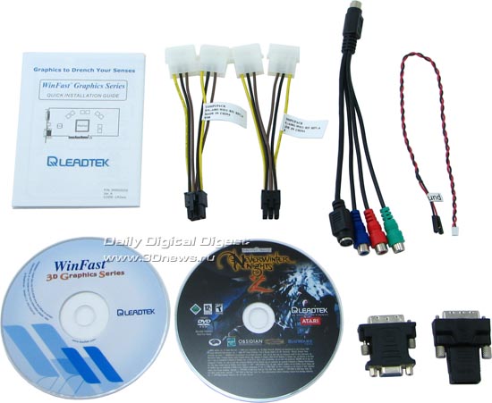  Leadtek WinFast PX9800 GTX+, package bundle