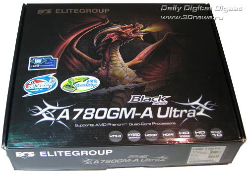 ECS A780GM-A Ultra, box