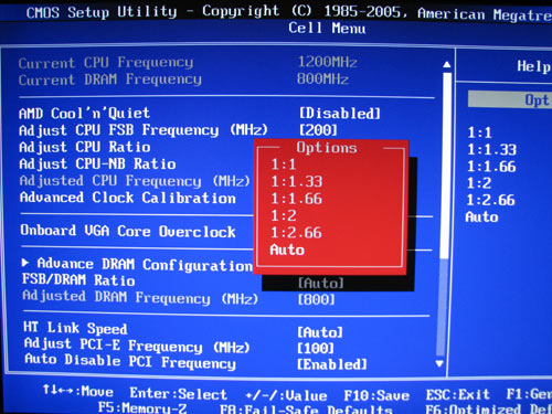 MSI DKA790GX, selecting the memory frequency