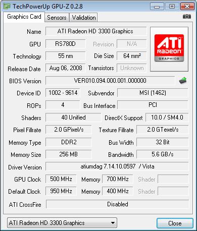 MSI DKA790GX, overclocking the GPU