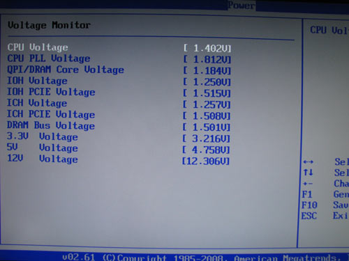 ASUS Rampage II Extreme, system monitoring 3