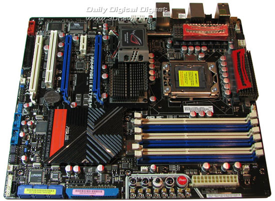 ASUS Rampage II Extreme, board layout