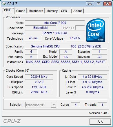 ECS X58B-A, nominal frequency in Turbo 2