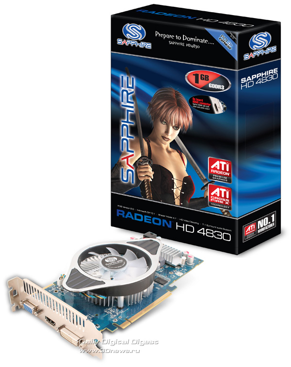 Sapphire Radeon HD 4830 1GB GDDR3 HDMI