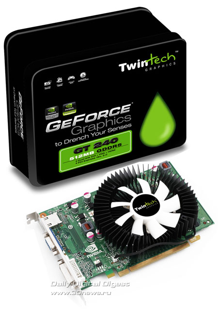 TwinTech GeForce GT 240 512MB GDDR5