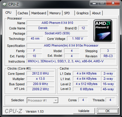 Phenom II X4 910e