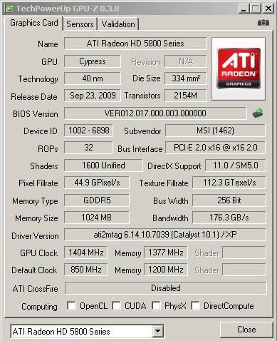 MSI R5870 Lightning рекорд в 3DMark 2006