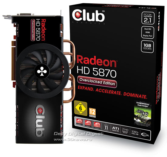 Club 3D Radeon HD 5870 Overclocked Edition