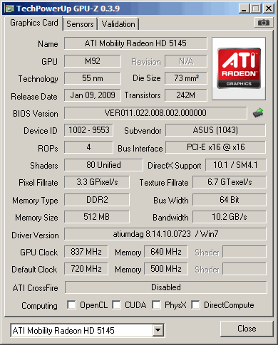 ati radeon mobility hd 5145 драйвер