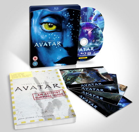 Коробка диска Blu-ray с фильмом Аватар