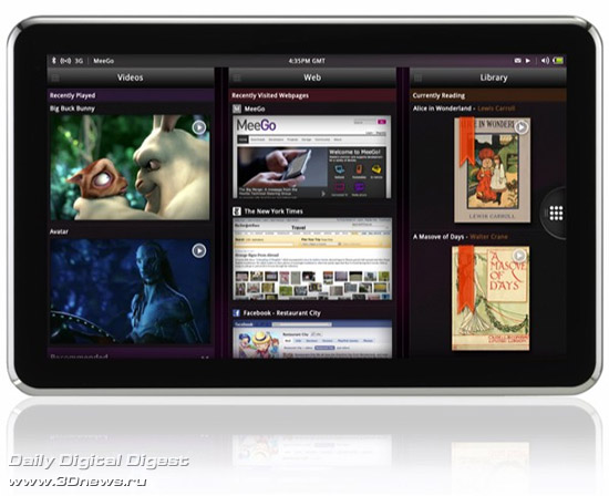 Планшет Intel Moorestown с ОС MeeGo