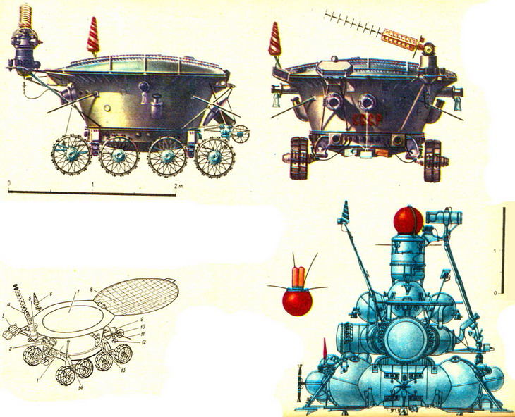 Луноход-1 и автоматическая станция Луна-17