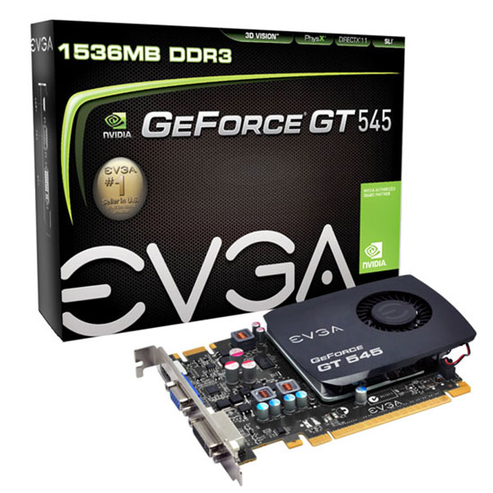 EVGA представила розничный вариант GeForce GT 545 (OEM)