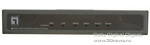 Маршрутизатор Level One FBR-2000 – вид спереди