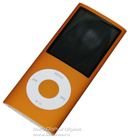 Apple iPod nano 4G. Вид спереди