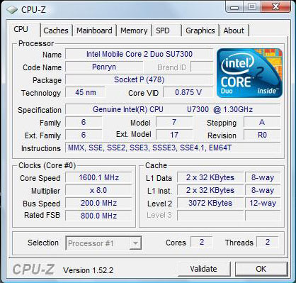 Core 2 Duo SU7300