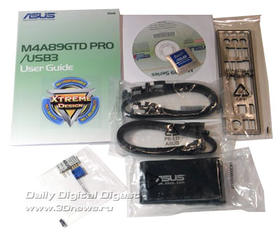  ASUS M4A89GTD PRO/USB3 комплектация 