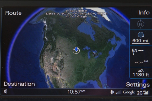 Audi Q5 TDI  и Google Earth: навигация на следующем уровне