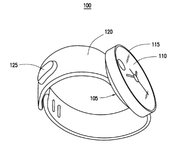 Эскиз из зарегистрированного в USPTO патента Samsung