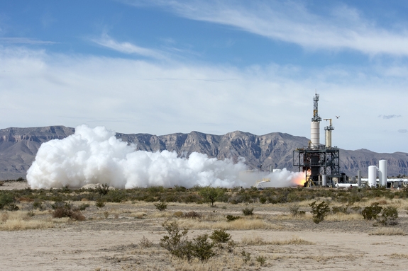 Blue Origin проводит тестирование ракетного двигателя в Западном Ткхасе