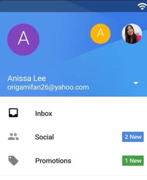 Кадр из ролика о новой версии Gmail для Андроид