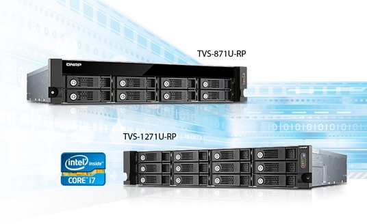 Хранилища QNAP TVS-x71U оснащаются процессором Intel Core i7