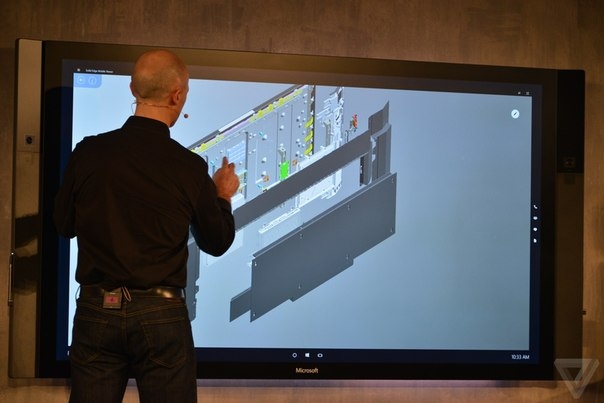 Настенные планшеты Microsoft Surface Hub: ваша новая рабочая поверхность на 84″