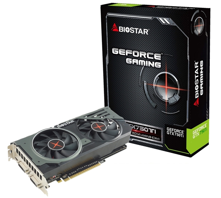 Biostar GeForce GTX 750 Ti Gaming OC: ускоритель с заводским разгоном
