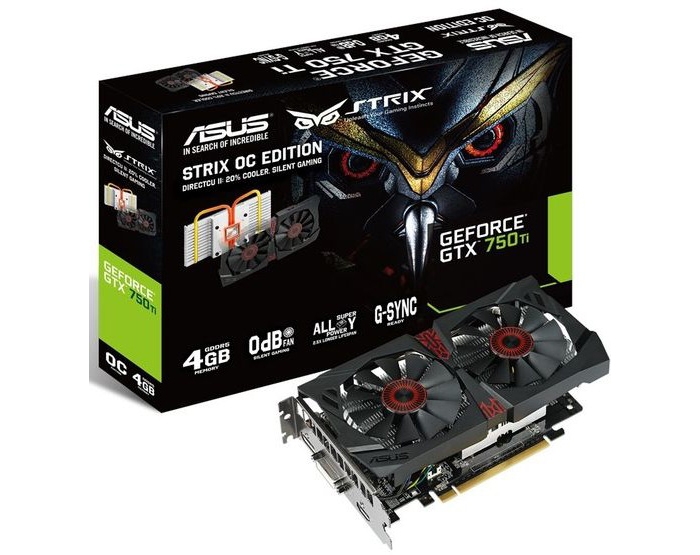 ASUS оснастила ускоритель GeForce GTX 750 Ti Strix памятью объёмом 4 Гбайт