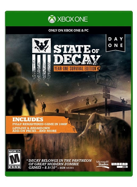 State of Decay: Year-One Survival Edition выйдет одновременно во всём мире